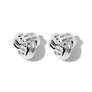 Sterling SilverTwisted Knot Stud Dainty Minimalist Earrings